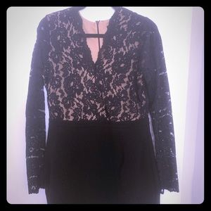 Date-night black lace dress